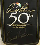 Arnold Palmer Signed '50th Appearance at The Masters' Commemorative Golf Bag JSA ALOA