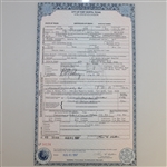 Ben Hogan's Death Certificate & a Celebration of Life Service Program