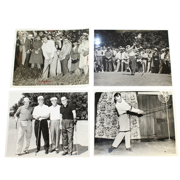 Ben Hogans Personal Photos - Setup Out of Rough, Swing Training, Foursome & Post Swing, 