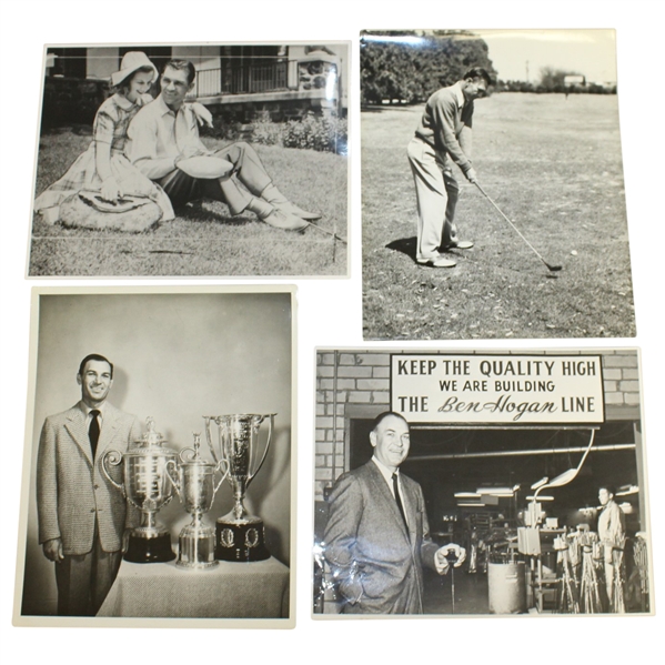 Ben Hogans Personal Photos - With Valerie, Swinging Club, Trophies & Quality High