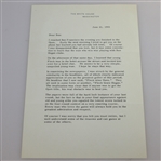 President Eisenhower Signed Letter to Ben Hogan after 1955 US Open Loss, Retirement, Gambling, etc Content JSA ALOA