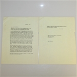 President Eisenhower Signed Letter to Ben Hogan after 1955 US Open Loss, Retirement, Gambling, etc Content JSA ALOA