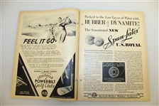 1935 May & June Golfing Magazines - Woman Smoking Cover & Salesman on the Course Cover
