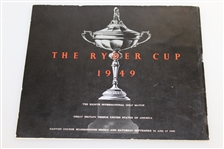 Ben Hogan's Personal 1949 Ryder Cup at Ganton Golf Club Program