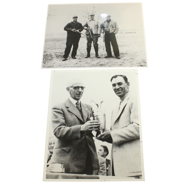 Ben Hogans Personal Photos - Hunting & Receiving the Claret Jug