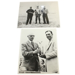 Ben Hogans Personal Photos - Hunting & Receiving the Claret Jug