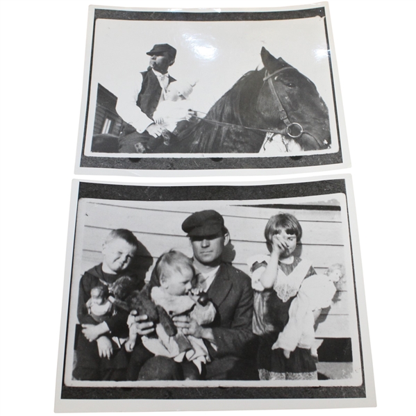 Ben Hogans Personal Photos - Father on Horse & Father with brother Royal, sister Princess, & Ben