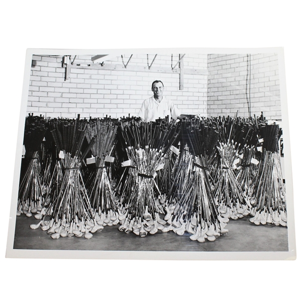 Ben Hogans Personal Photo - With Golf Club Inventory