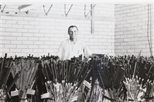 Ben Hogan's Personal Photo - With Golf Club Inventory