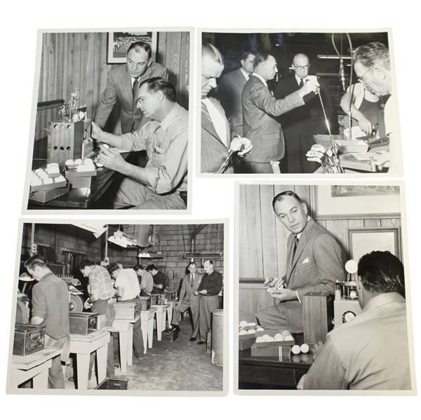 Ben Hogans Personal Photos - Hogan Company Shots with Clubs, Machinery, Golf Balls