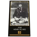 Henry H.G. Picard Signed Grand Slam Ventures 1938 Masters Golf Card FULL JSA #Z07182