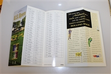 Payne Stewart Signed 1996 US Open at Oakland Hills Pairing Sheet JSA ALOA