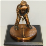 Pinehurst Country Club Balfour Large Putter Boy Bronze Sundial Statue