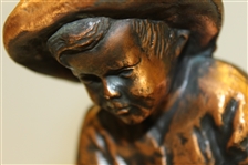 Pinehurst Country Club Balfour Large Putter Boy Bronze Sundial Statue
