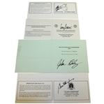 1995 Major Champs Signed Official Scorecards - Crenshaw, Pavin, Daly, & Elkington JSA ALOA