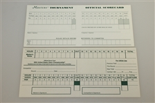 1995 Major Champs Signed Official Scorecards - Crenshaw, Pavin, Daly, & Elkington JSA ALOA