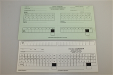 1995 Major Champs Signed Official Scorecards - Crenshaw, Pavin, Daly, & Elkington JSA ALOA