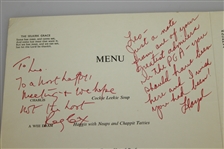 Multi-Signed 1973 Ryder Cup at The Marine Hotel North Berwick Dinner Menu JSA ALOA