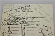 Multi-Signed 1973 Ryder Cup at The Marine Hotel North Berwick Dinner Menu JSA ALOA