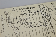 Multi-Signed 1973 Ryder Cup at The Marine Hotel North Berwick Dinner Menu JSA ALOA