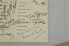 Multi-Signed 1973 Ryder Cup at The Marine Hotel North Berwick Dinner Menu JSA ALOA