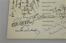 Multi-Signed 1973 Ryder Cup at The Marine Hotel North Berwick Dinner Menu JSA ALOA