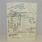 Multi-Signed 1973 Ryder Cup at The Marine Hotel North Berwick Dinner Menu JSA ALOA