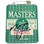 Nick Faldo Signed 1990 Masters Badge #A06060 JSA ALOA