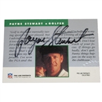 Payne Stewart Signed 1991 Pro-Line Portraits Golf Card JSA ALOA