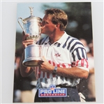 Payne Stewart Signed 1991 Pro-Line Portraits Golf Card JSA ALOA