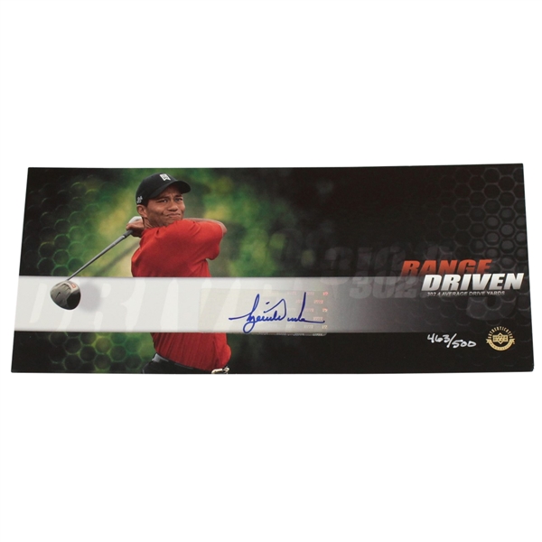 Tiger Woods Signed 2008 Ltd Ed Range Driven Card UDA