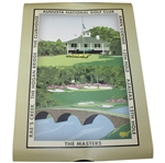 Tom Watson Signed 2008 Augusta National Golf Club Landmarks Collage Poster JSA ALOA