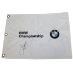 Jordan Spieth Signed BMW Championship Embroidered Flag JSA ALOA