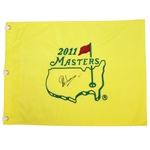 Charl Schwartzel Signed 2011 Masters Embroidered Flag JSA ALOA