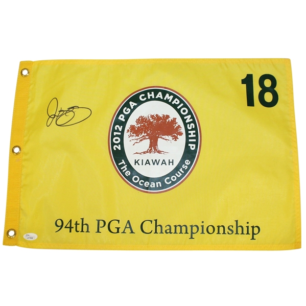 Rory McIlroy Signed 2012 PGA Championship at Kiawah Screen Flag JSA #L57666