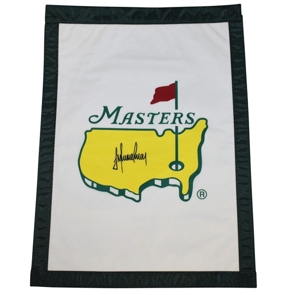 Trevor Immelman Signed Undated Masters Garden Flag JSA ALOA