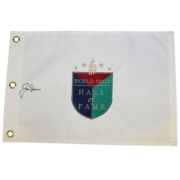 Jack Nicklaus Signed World Golf Hall of Fame Embroidered Flag JSA ALOA
