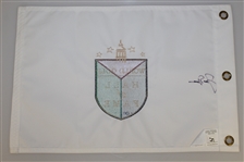 Jack Nicklaus Signed World Golf Hall of Fame Embroidered Flag JSA ALOA