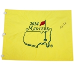 Mike Weir Signed 2014 Masters Embroidered Flag JSA ALOA