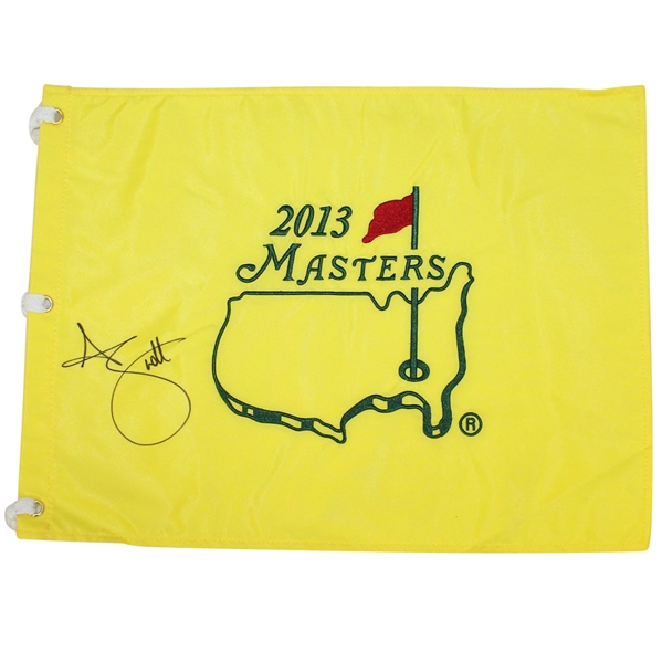 Adam Scott Signed 2013 Masters Embroidered Flag JSA ALOA
