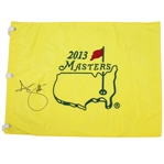 Adam Scott Signed 2013 Masters Embroidered Flag JSA ALOA