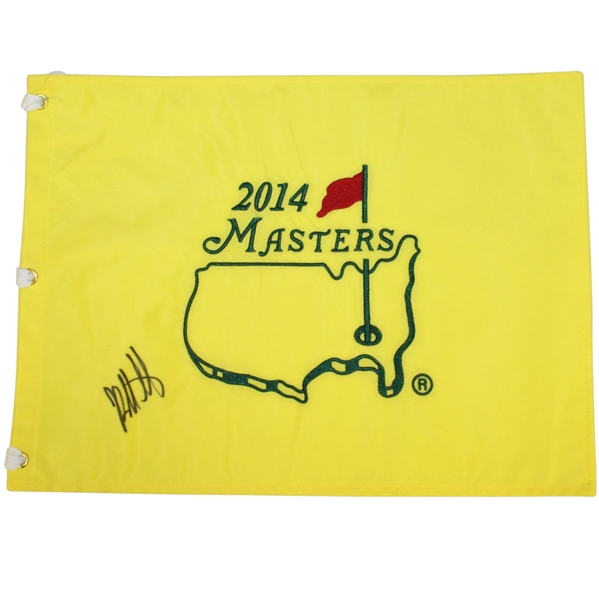 Bubba Watson Signed 2014 Masters Embroidered Flag JSA ALOA