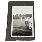 Original Bobby Jones Photo on Scrapbook Page with Craig Wood/Harry Cooper on Reverse