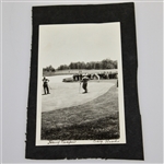 Original Bobby Jones Photo on Scrapbook Page with Craig Wood/Harry Cooper on Reverse