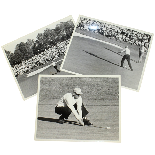 Three Art Wall Jr. Winning 1959 Masters Tournament Press Photos