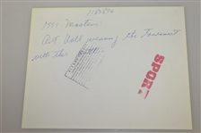 Three Art Wall Jr. Winning 1959 Masters Tournament Press Photos