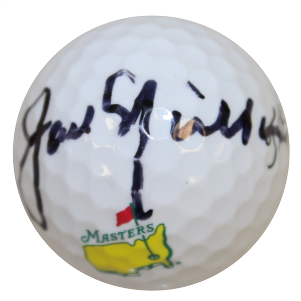 Jack Nicklaus Signed Masters Logo Golf Ball JSA ALOA