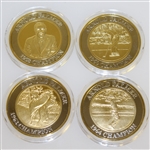 Arnold Palmer Ltd Ed Masters Championship Silver & Gold Coins in Original Emerald Green Box