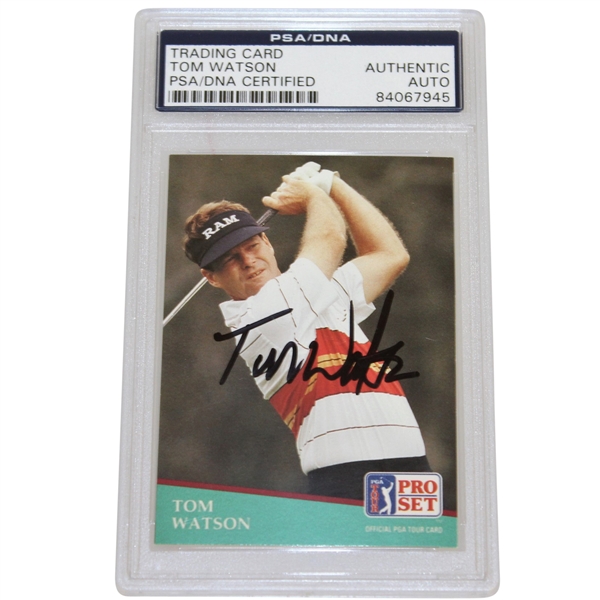 Tom Watson Signed Pro-Set Golf Trading Card PSA/DNA #84067945