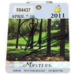 Charl Schwartzel Signed 2011 Masters Tournament Series Badge #R04437 JSA ALOA